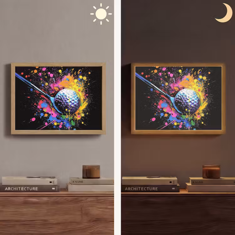 Lightbox - Wandlamp - Graffiti - Sport - Golf - Golfclub — 6