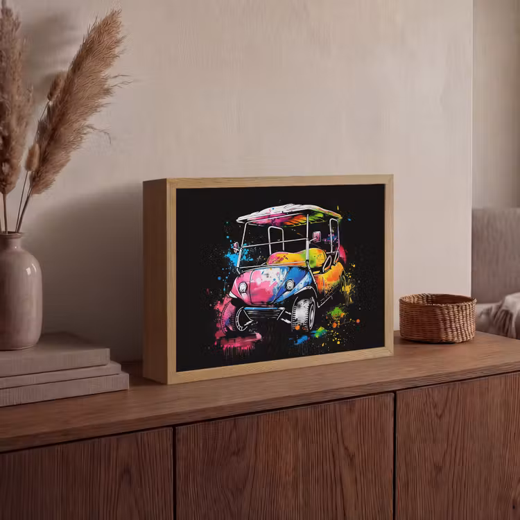 Lightbox - Wandlamp - Graffiti - Sport - Golf - Golfkar — 4
