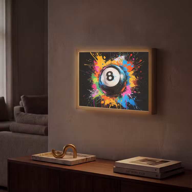 Lightbox - Wandlamp - Graffiti - Sport - Pool bal - Biljart — 2