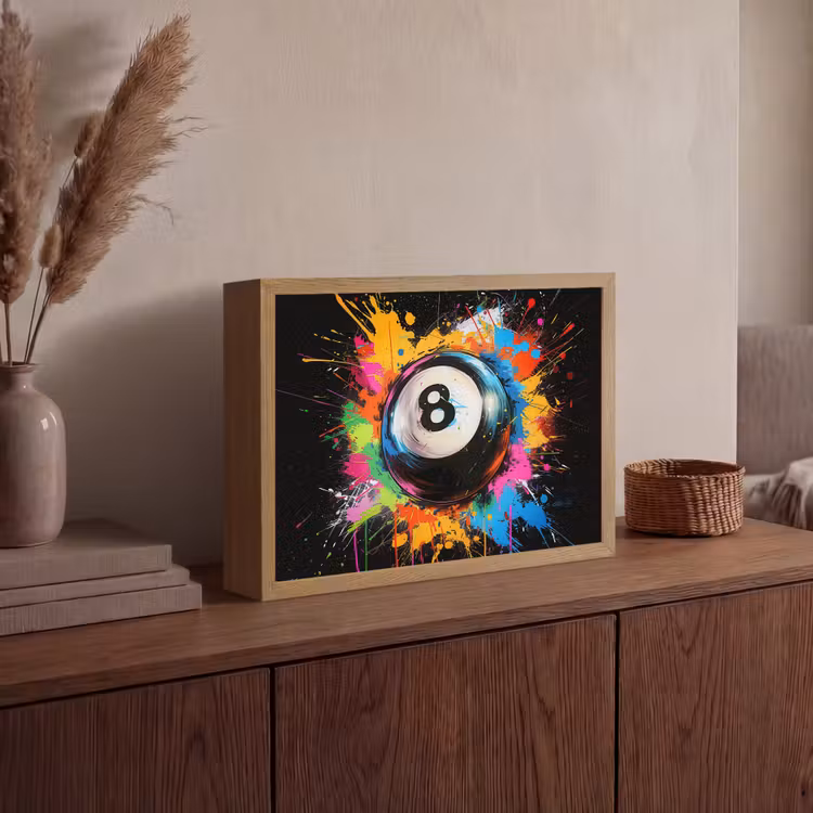 Lightbox - Wandlamp - Graffiti - Sport - Pool bal - Biljart — 4