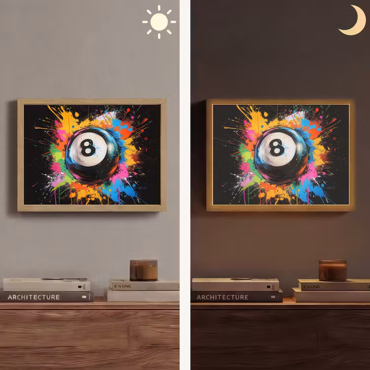 Lightbox - Wandlamp - Graffiti - Sport - Pool bal - Biljart — 6