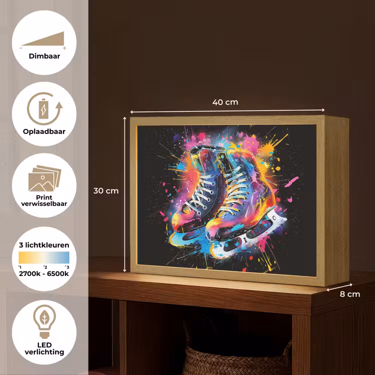 Lightbox - Wandlamp - Graffiti - Sport - Schaatsen - Verf — 10