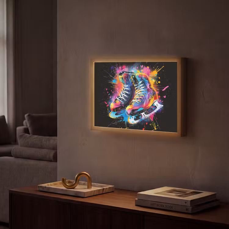 Lightbox - Wandlamp - Graffiti - Sport - Schaatsen - Verf — 2