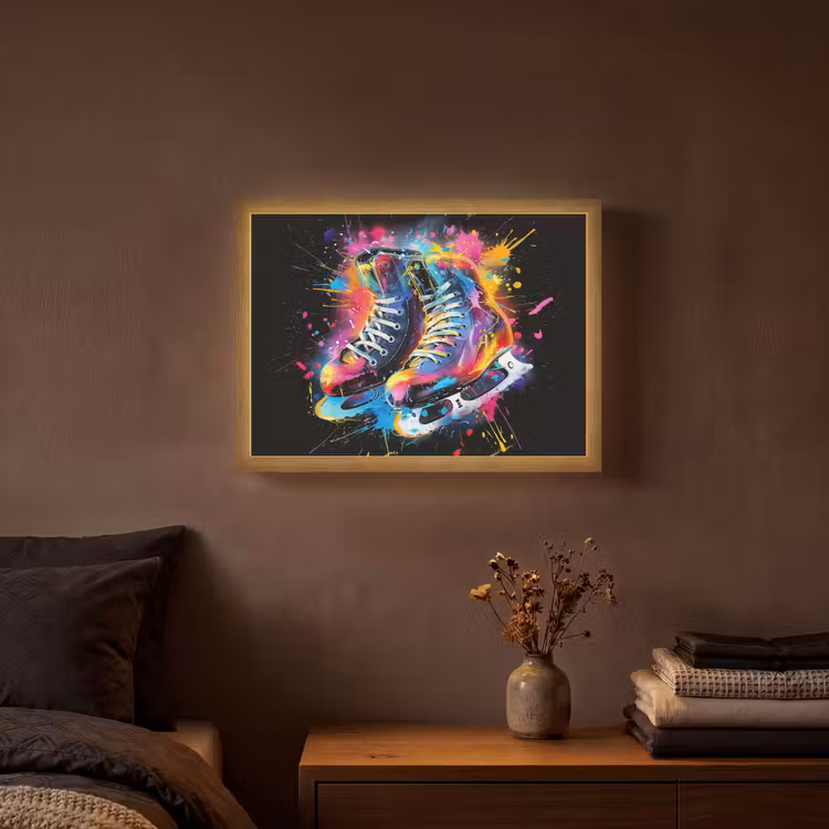 Lightbox - Wandlamp - Graffiti - Sport - Schaatsen - Verf — 3