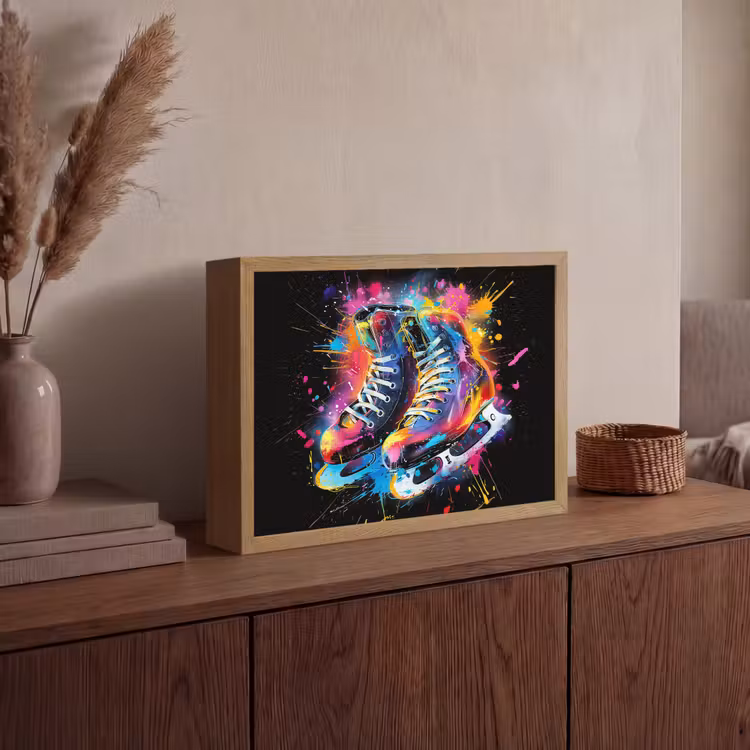 Lightbox - Wandlamp - Graffiti - Sport - Schaatsen - Verf — 4