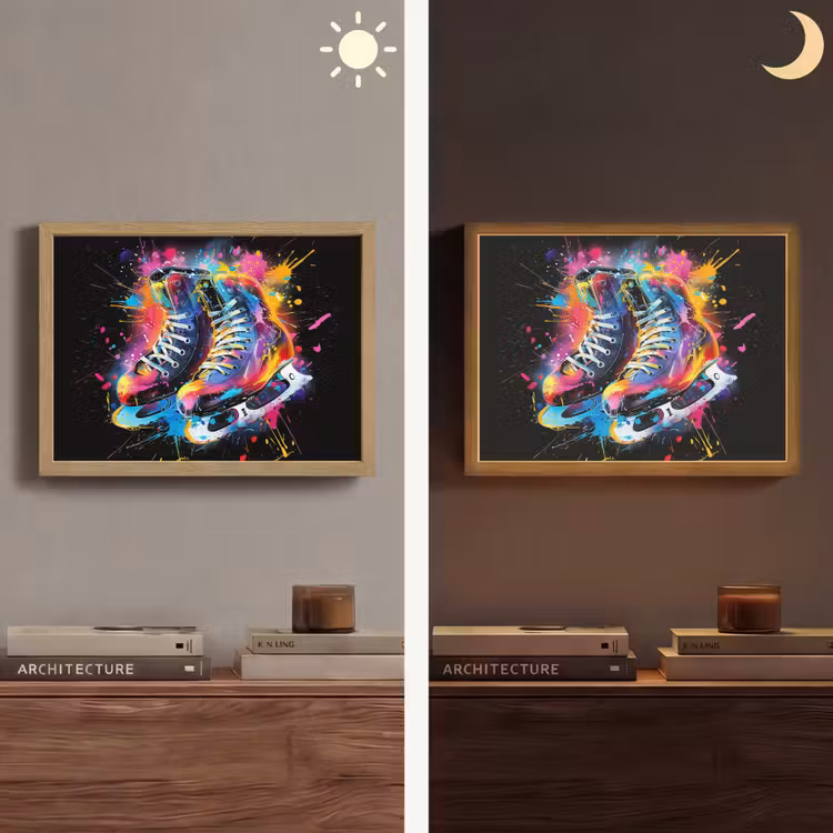 Lightbox - Wandlamp - Graffiti - Sport - Schaatsen - Verf — 6