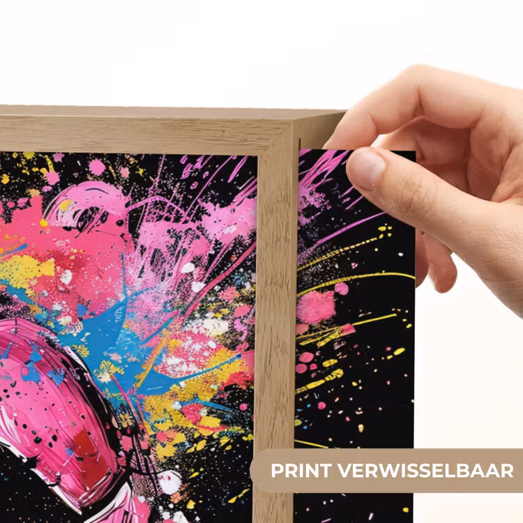 Lightbox - Wandlamp - Graffiti - Sport - Voetbal - Bal - Roze — 5