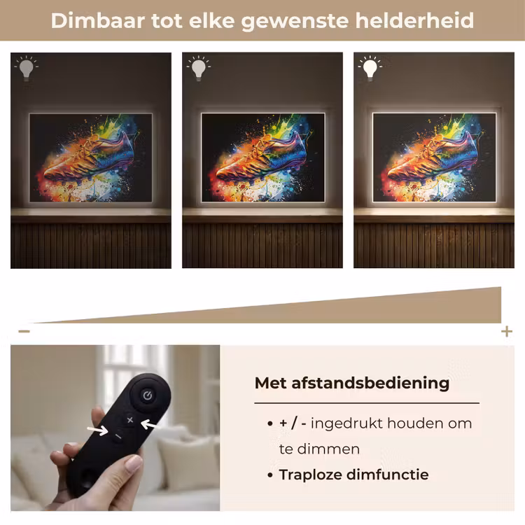 Lightbox - Wandlamp - Graffiti - Sport - Voetbal - Schoen - Verf — 9