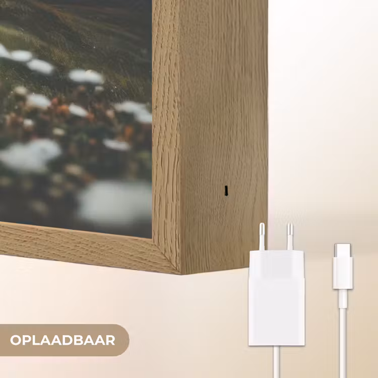 Lightbox - Wandlamp - Heuvel - Huisje - Bloemen - Wit — 7
