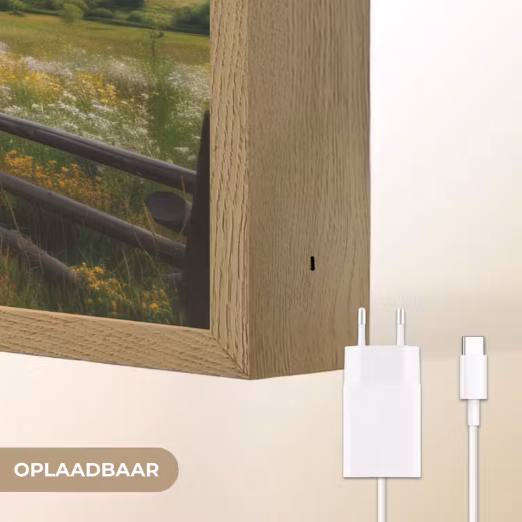 Lightbox - Wandlamp - Veld - Hek - Bergen - Bloemen — 7