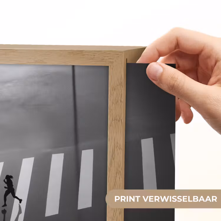 Lightbox - Wandlamp - Zeebrapad - Hardloper - Zwart - Wit — 5