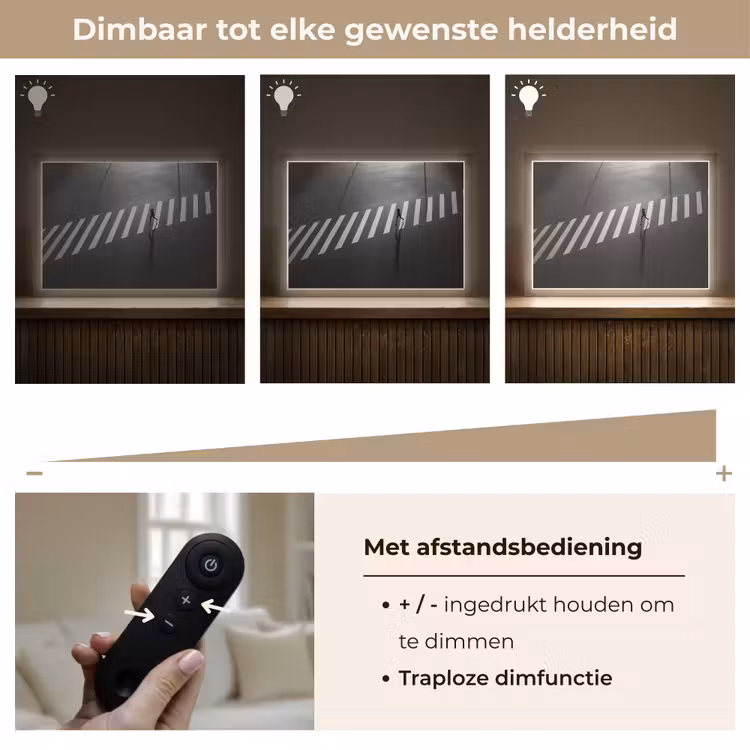 Lightbox - Wandlamp - Zeebrapad - Hardloper - Zwart - Wit — 9