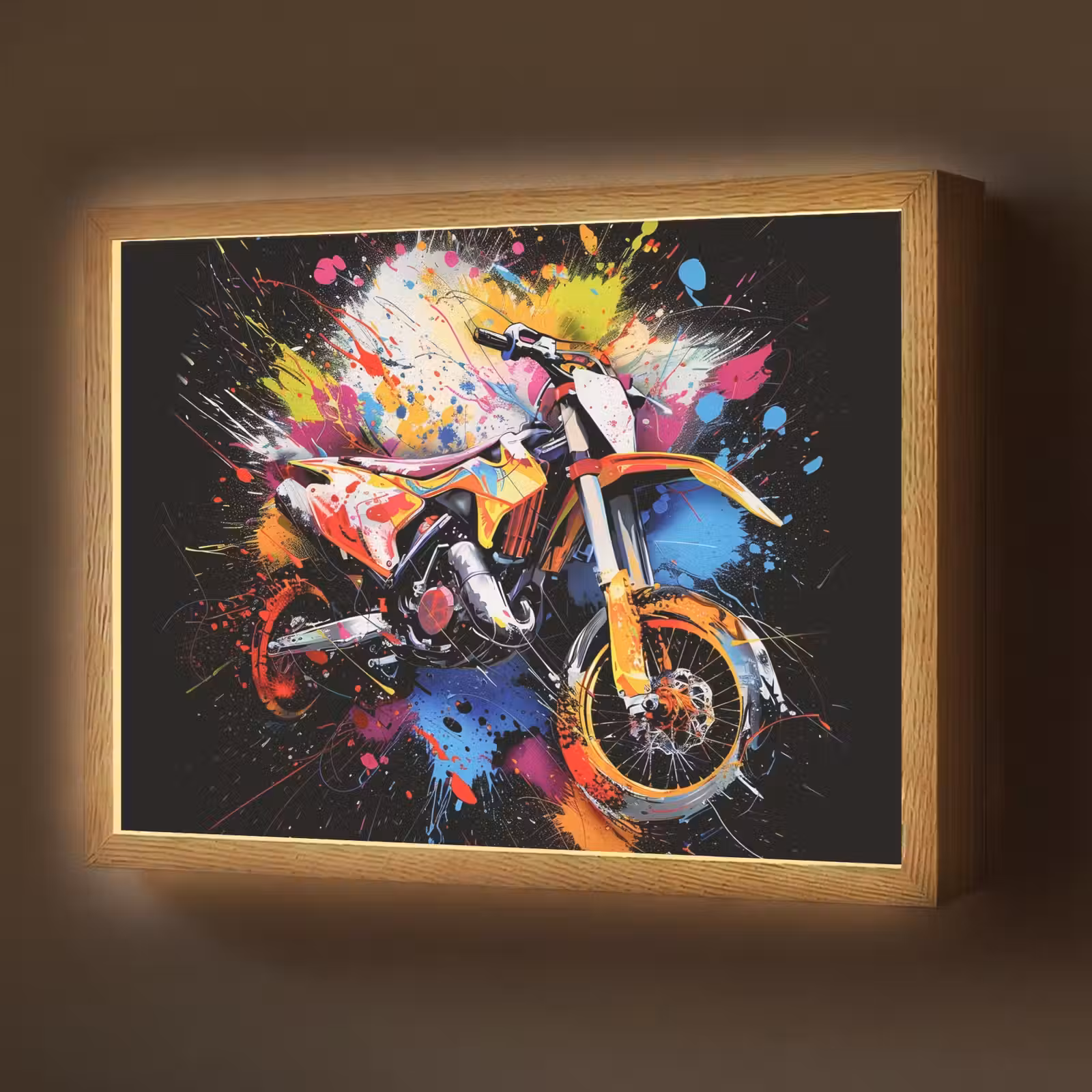 Lightbox - Wandlamp - Graffiti - Sport - Motor - Motorcross — 1