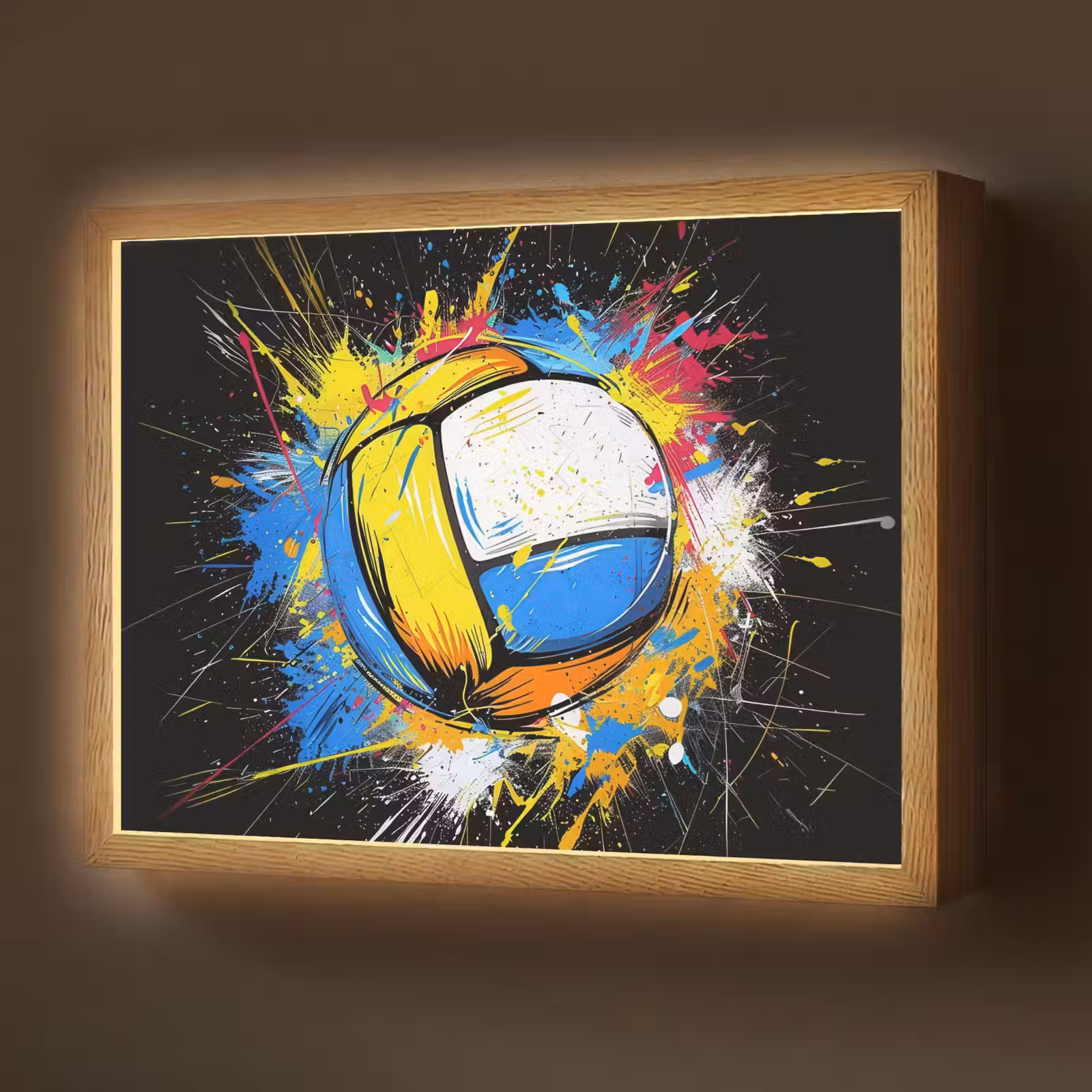 Lightbox - Wandlamp - Graffiti - Sport - Volleybal - Bal — 1