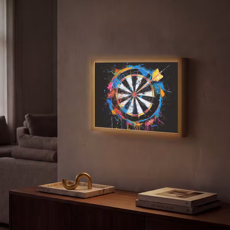 Lightbox - Wandlamp - Graffiti - Sport - Darten - Dartbord — 2
