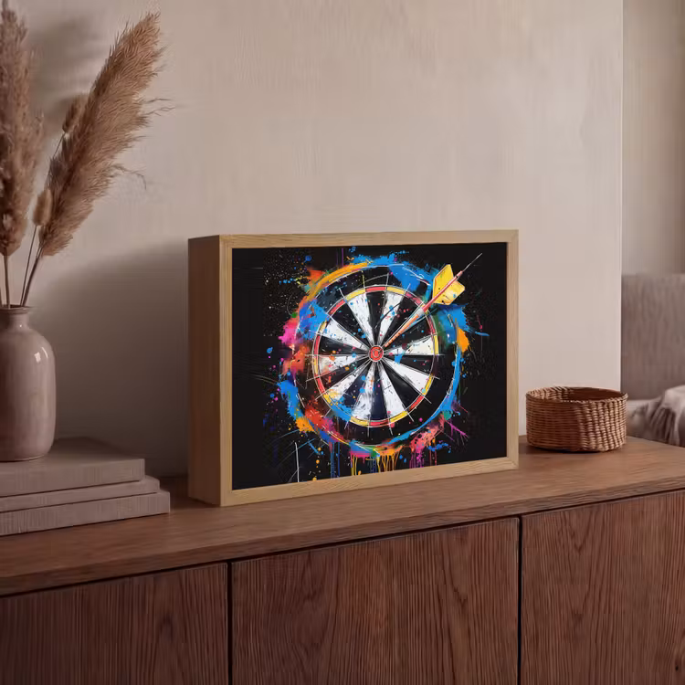 Lightbox - Wandlamp - Graffiti - Sport - Darten - Dartbord — 4