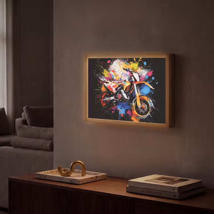 Lightbox - Wandlamp - Graffiti - Sport - Motor - Motorcross — 2