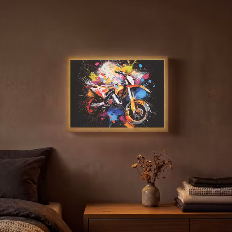 Lightbox - Wandlamp - Graffiti - Sport - Motor - Motorcross — 3