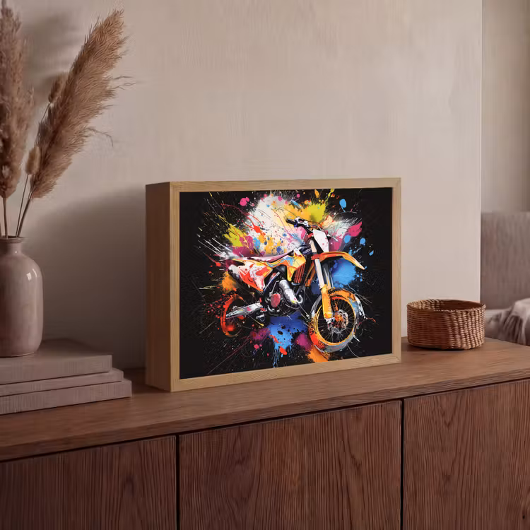 Lightbox - Wandlamp - Graffiti - Sport - Motor - Motorcross — 4