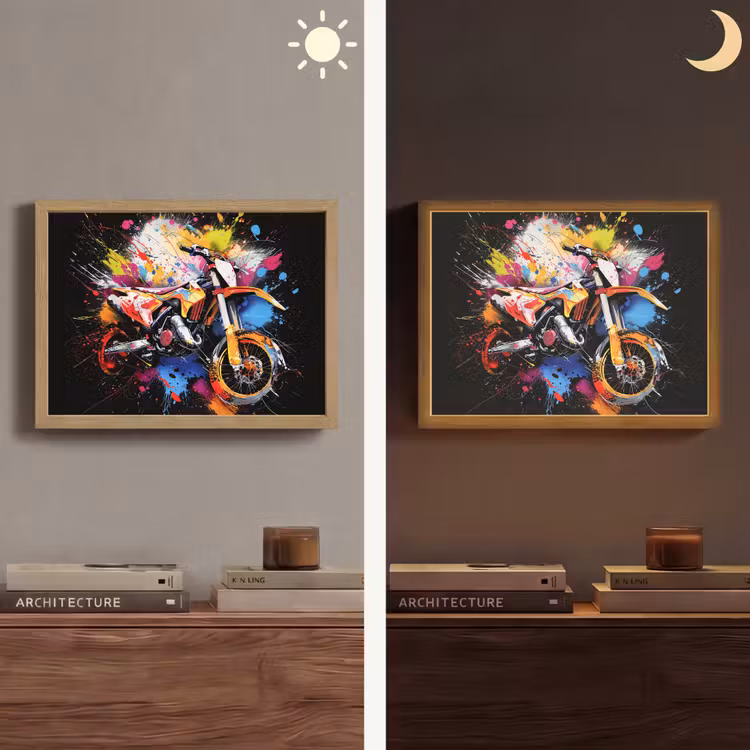 Lightbox - Wandlamp - Graffiti - Sport - Motor - Motorcross — 6