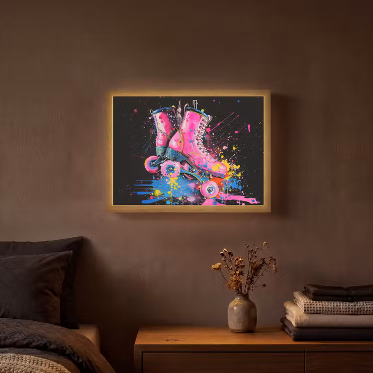 Lightbox - Wandlamp - Graffiti - Sport - Rolschaatsen - Skating — 3