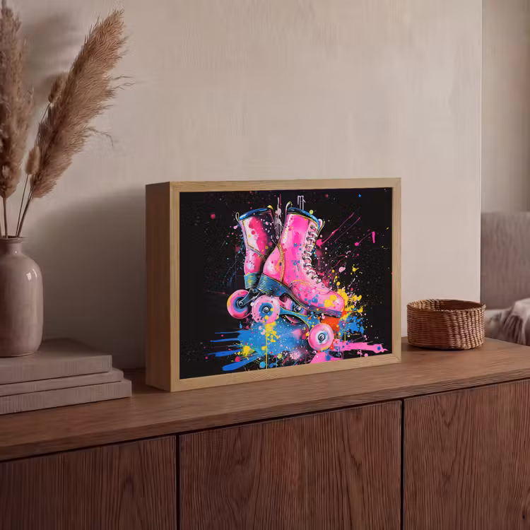 Lightbox - Wandlamp - Graffiti - Sport - Rolschaatsen - Skating — 4