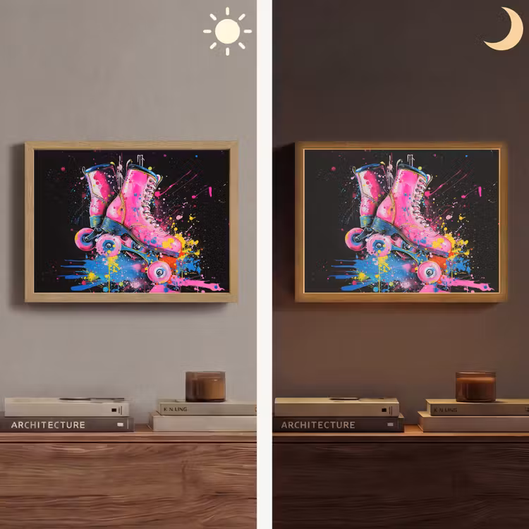 Lightbox - Wandlamp - Graffiti - Sport - Rolschaatsen - Skating — 6