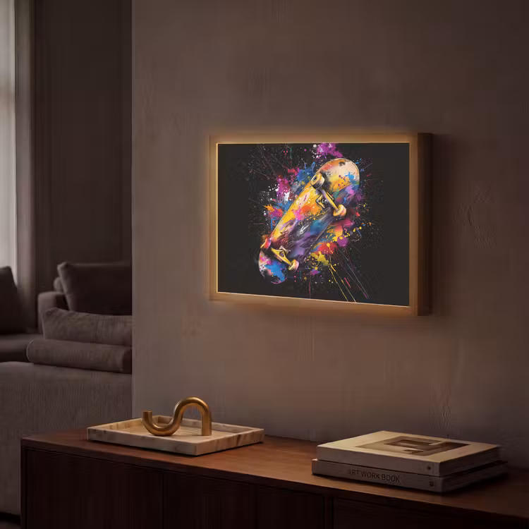 Lightbox - Wandlamp - Graffiti - Sport - Skateboard - Skate — 2