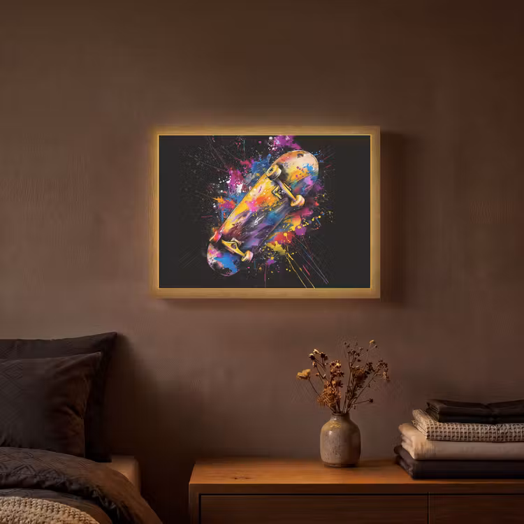 Lightbox - Wandlamp - Graffiti - Sport - Skateboard - Skate — 3