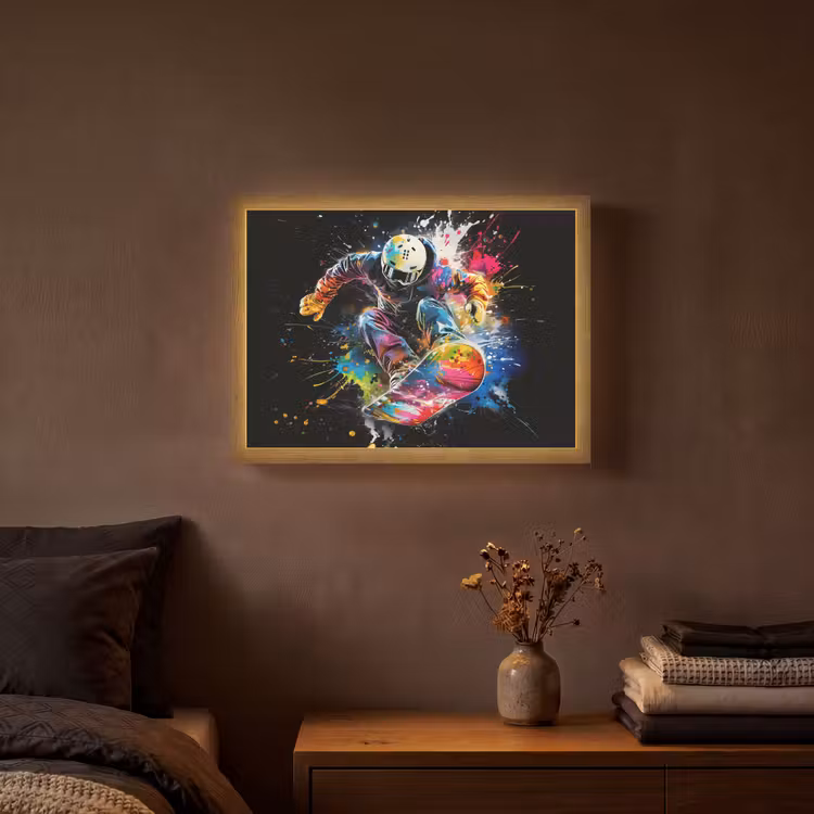 Lightbox - Wandlamp - Graffiti - Sport - Snowboarden - Wintersport — 3