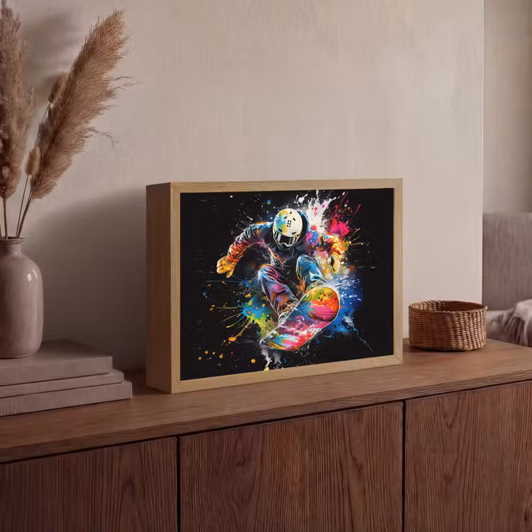 Lightbox - Wandlamp - Graffiti - Sport - Snowboarden - Wintersport — 4