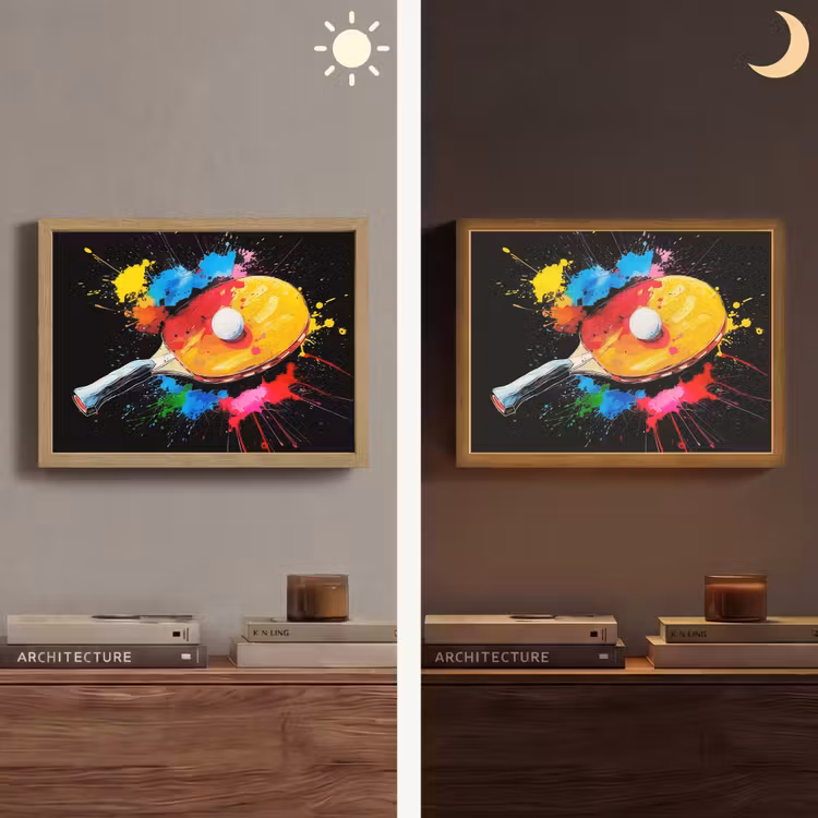 Lightbox - Wandlamp - Graffiti - Sport - Tafeltennis - Verf — 6