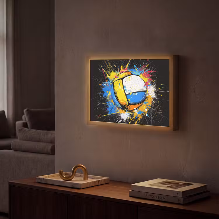 Lightbox - Wandlamp - Graffiti - Sport - Volleybal - Bal — 2