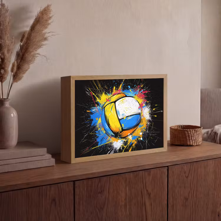 Lightbox - Wandlamp - Graffiti - Sport - Volleybal - Bal — 4