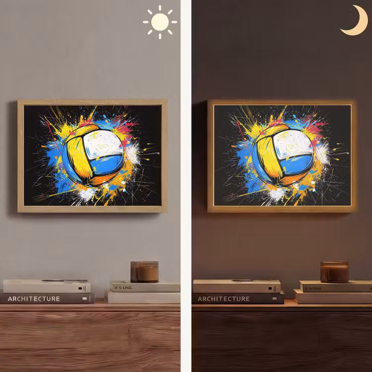 Lightbox - Wandlamp - Graffiti - Sport - Volleybal - Bal — 6