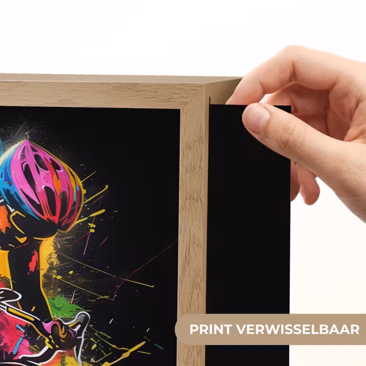 Lightbox - Wandlamp - Graffiti - Sport - Wielrennen - Fiets — 5