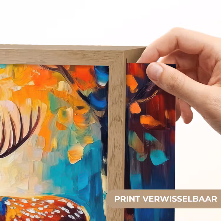 Lightbox - Wandlamp - Hert - Bosdieren - Natuur - Kunst — 5
