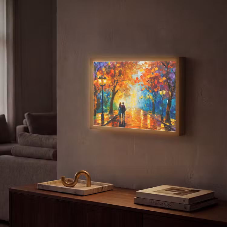 Lightbox - Wandlamp - Koppel - Liefde - Bos - Kunst — 2