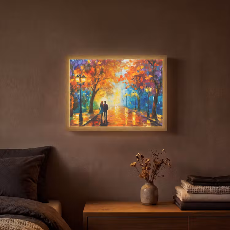 Lightbox - Wandlamp - Koppel - Liefde - Bos - Kunst — 3