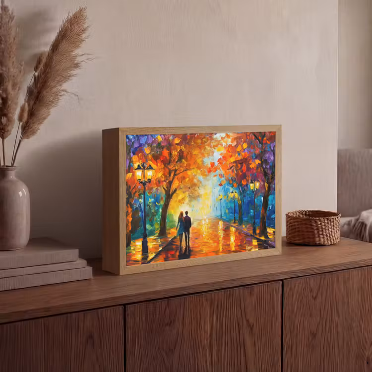 Lightbox - Wandlamp - Koppel - Liefde - Bos - Kunst — 4