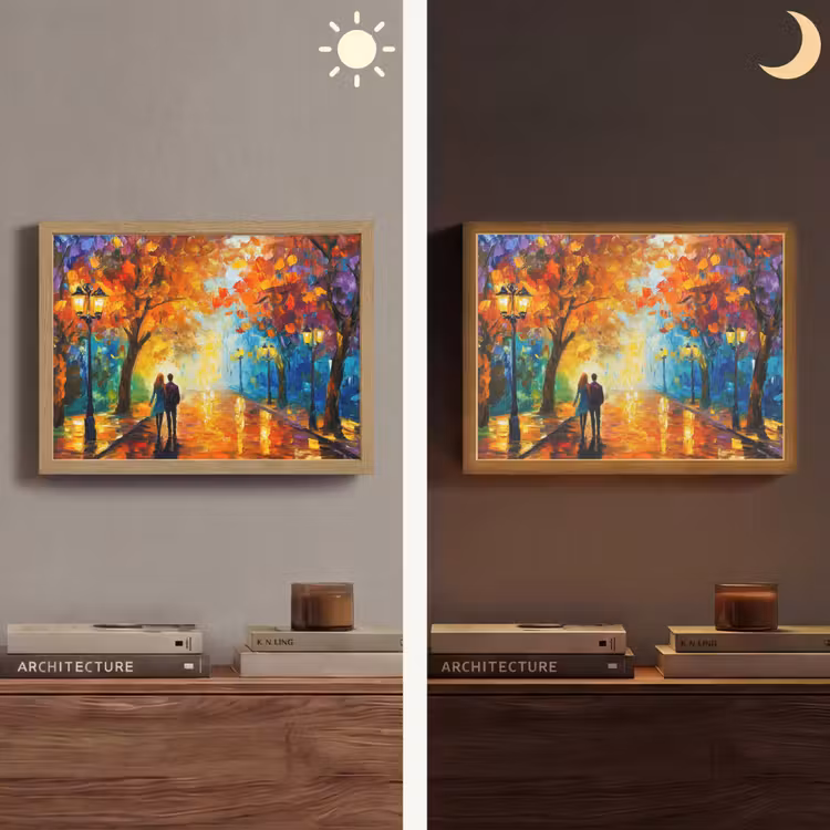 Lightbox - Wandlamp - Koppel - Liefde - Bos - Kunst — 6