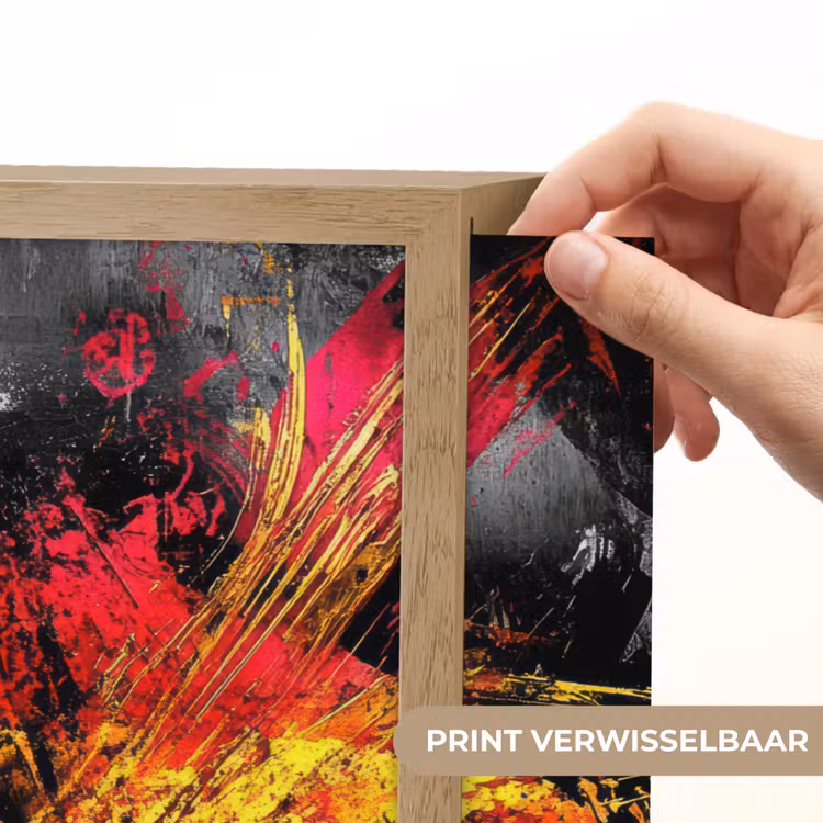 Lightbox - Wandlamp - Kunst - Zwart - Abstract — 5