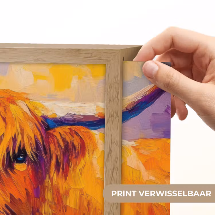 Lightbox - Wandlamp - Schotse hooglander - Koeien - Dieren - Kunst — 5