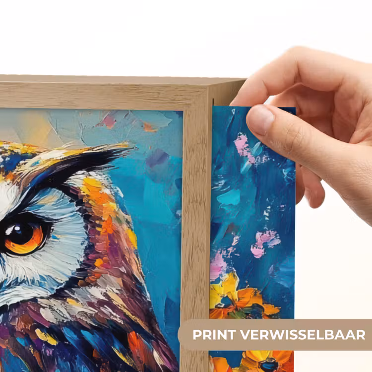 Lightbox - Wandlamp - Uil - Bloemen - Kunst - Zonsondergang — 5