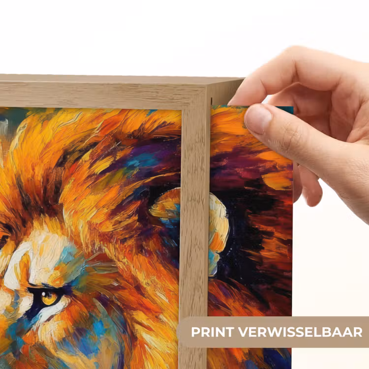 Lightbox - Wandlamp - Dieren - Kunst - Leeuw - Tijger — 5