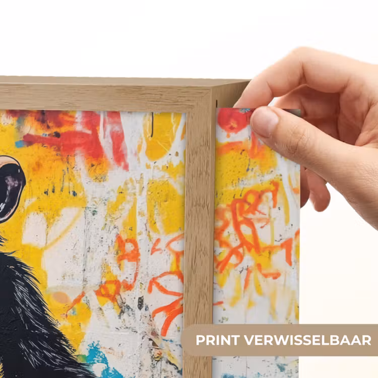 Lightbox - Wandlamp - Graffiti - Aap - Street art - Dieren — 5