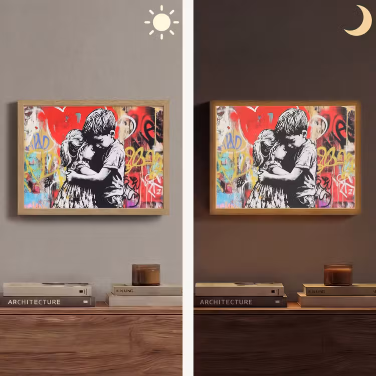 Lightbox - Wandlamp - Graffiti - Zwart wit - Street art — 6