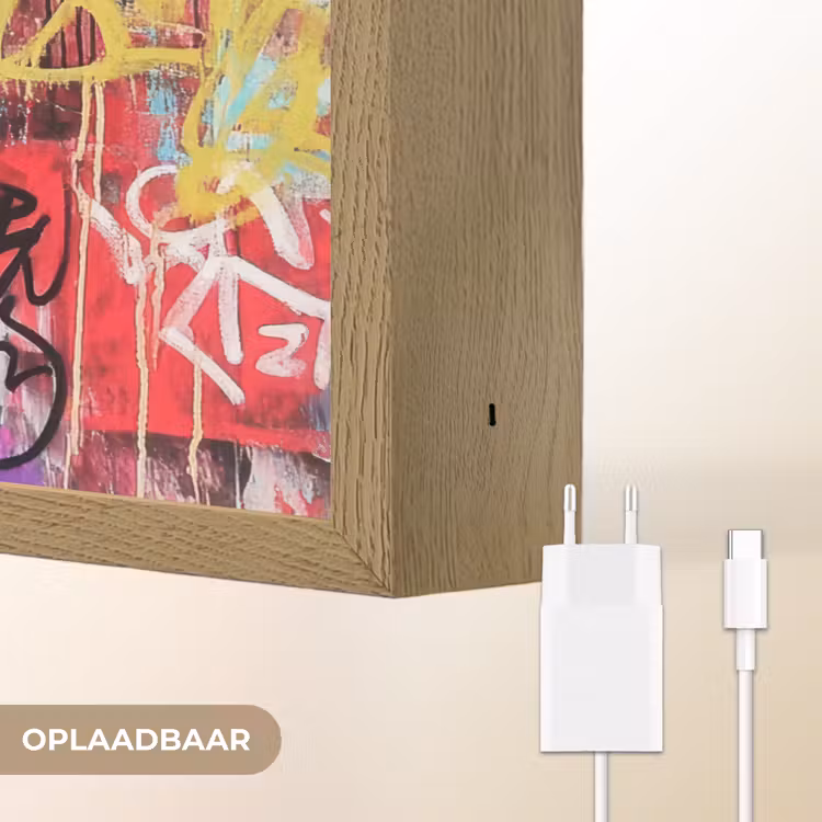 Lightbox - Wandlamp - Graffiti - Zwart wit - Street art — 7