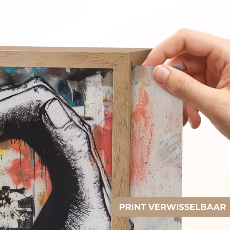 Lightbox - Wandlamp - Handen - Hart - Street art - Graffiti — 5