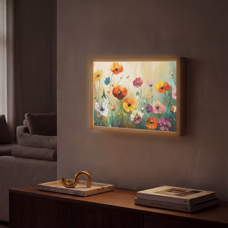 Lightbox - Wandlamp - Kunst - Bloemen - Lente - Natuur — 2